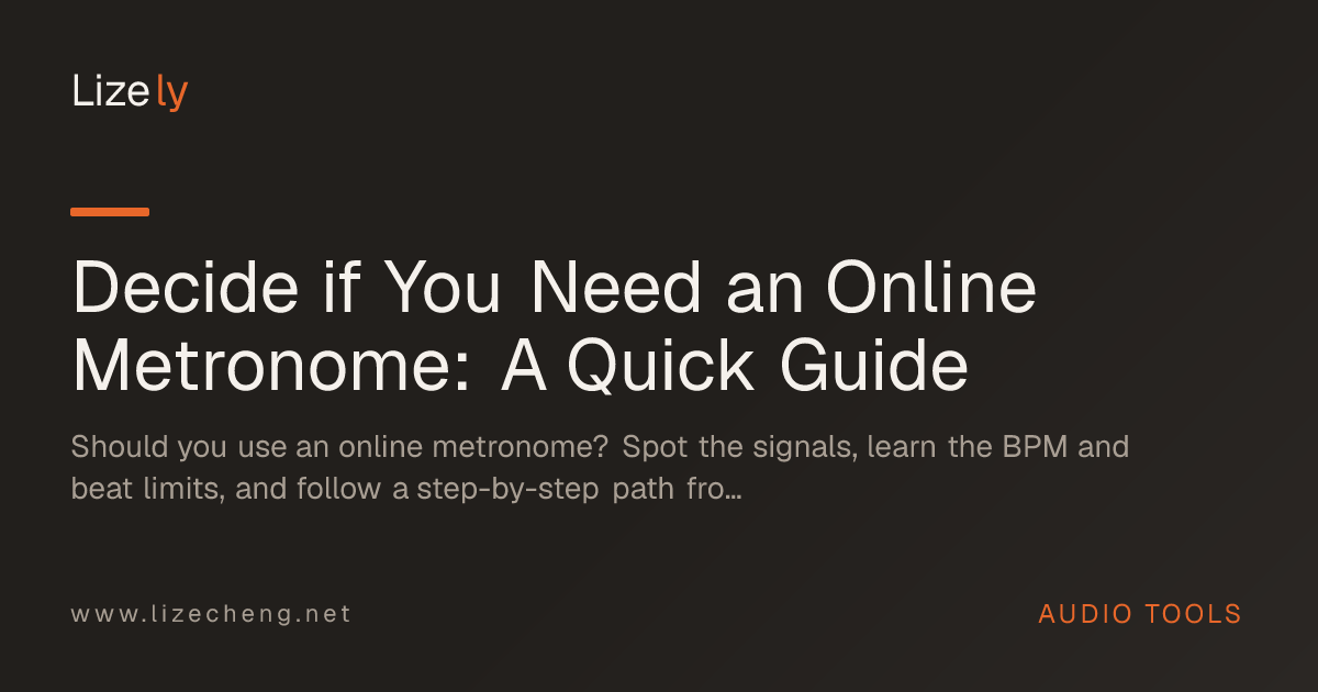 Decide if You Need an Online Metronome: A Quick Guide