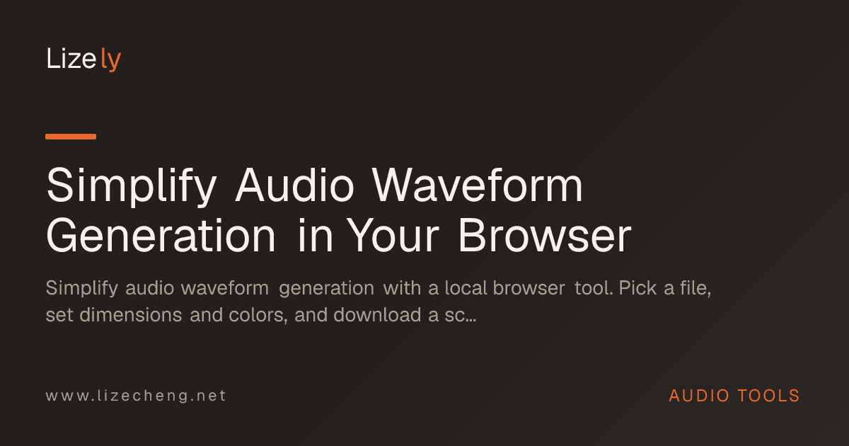 Simplify Audio Waveform Generation in Your Browser