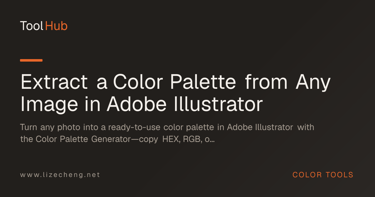 Extract a Color Palette from Any Image in Adobe Illustrator