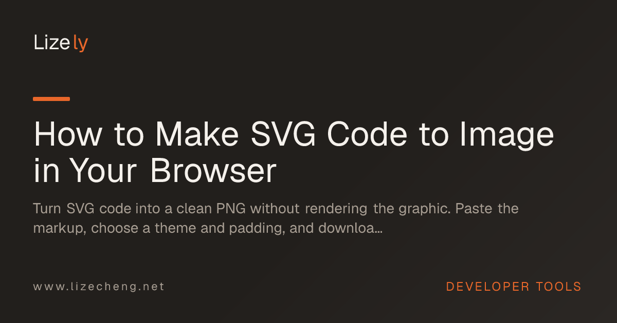 How to Make SVG Code to Image in Your Browser