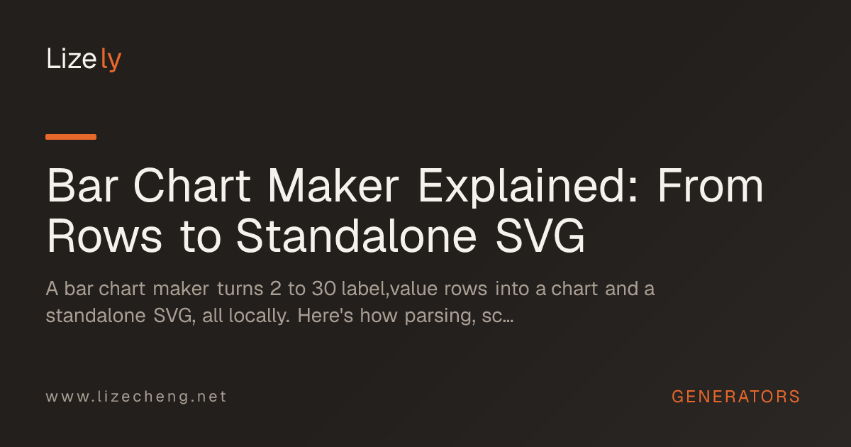 Bar Chart Maker Explained: From Rows to Standalone SVG