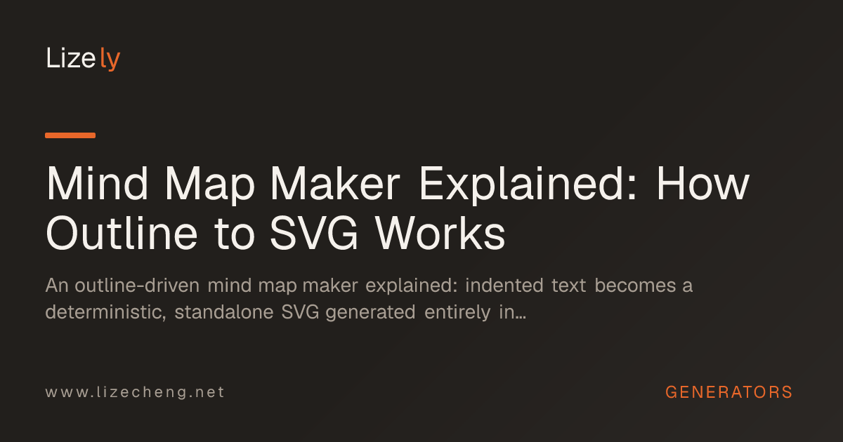 Mind Map Maker Explained: How Outline to SVG Works