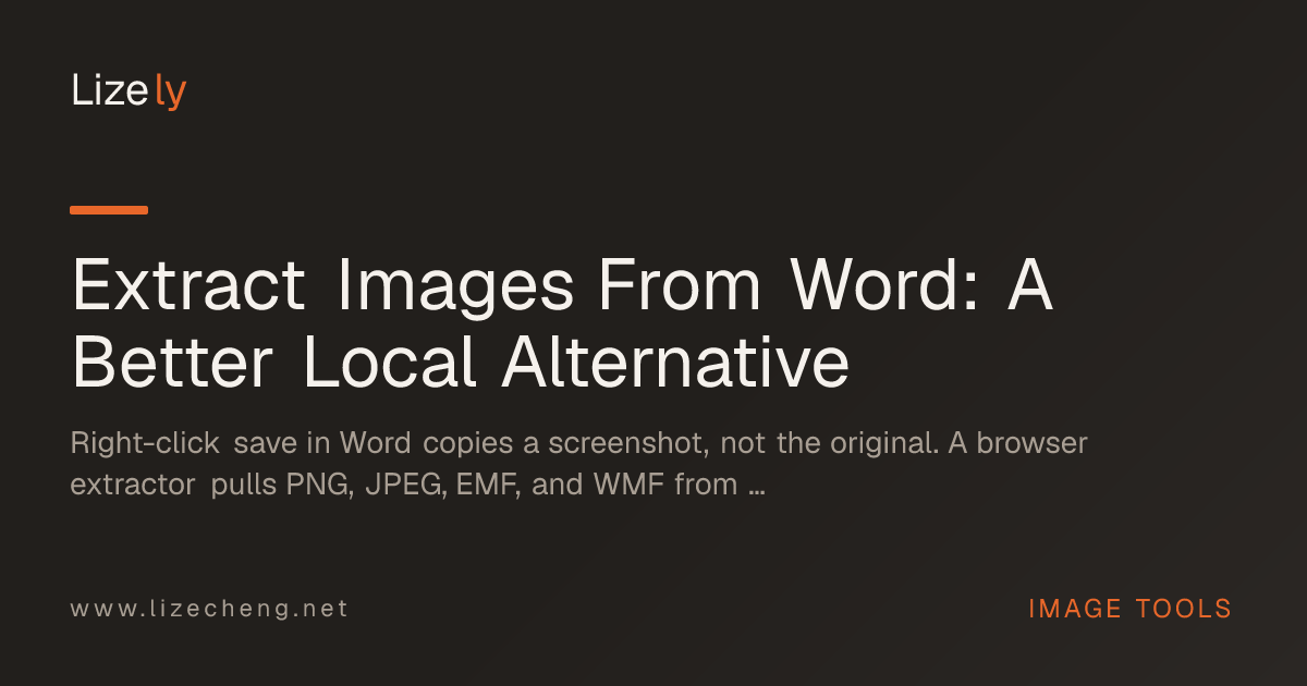 Extract Images From Word: A Better Local Alternative