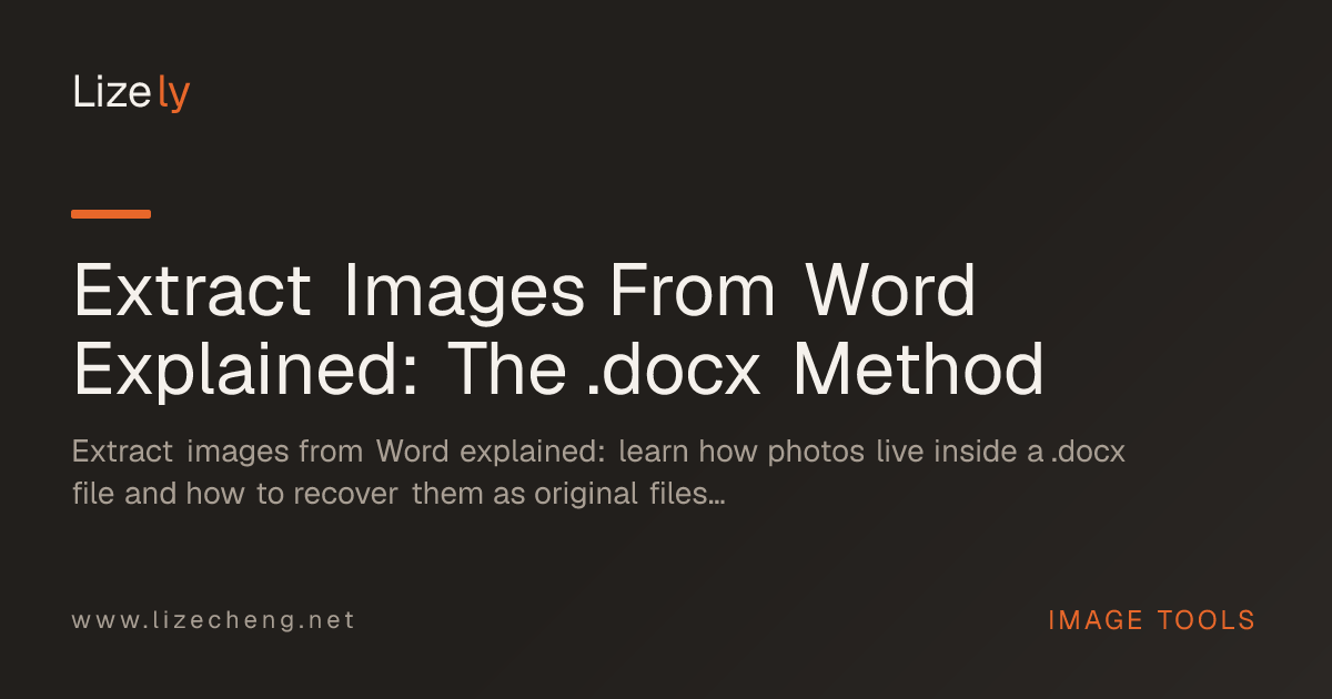 Extract Images From Word Explained: The .docx Method