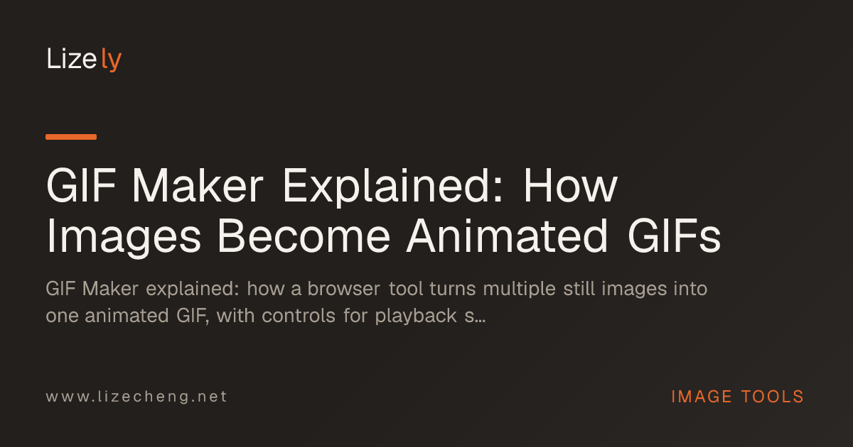 GIF Maker Explained: How Images Become Animated GIFs