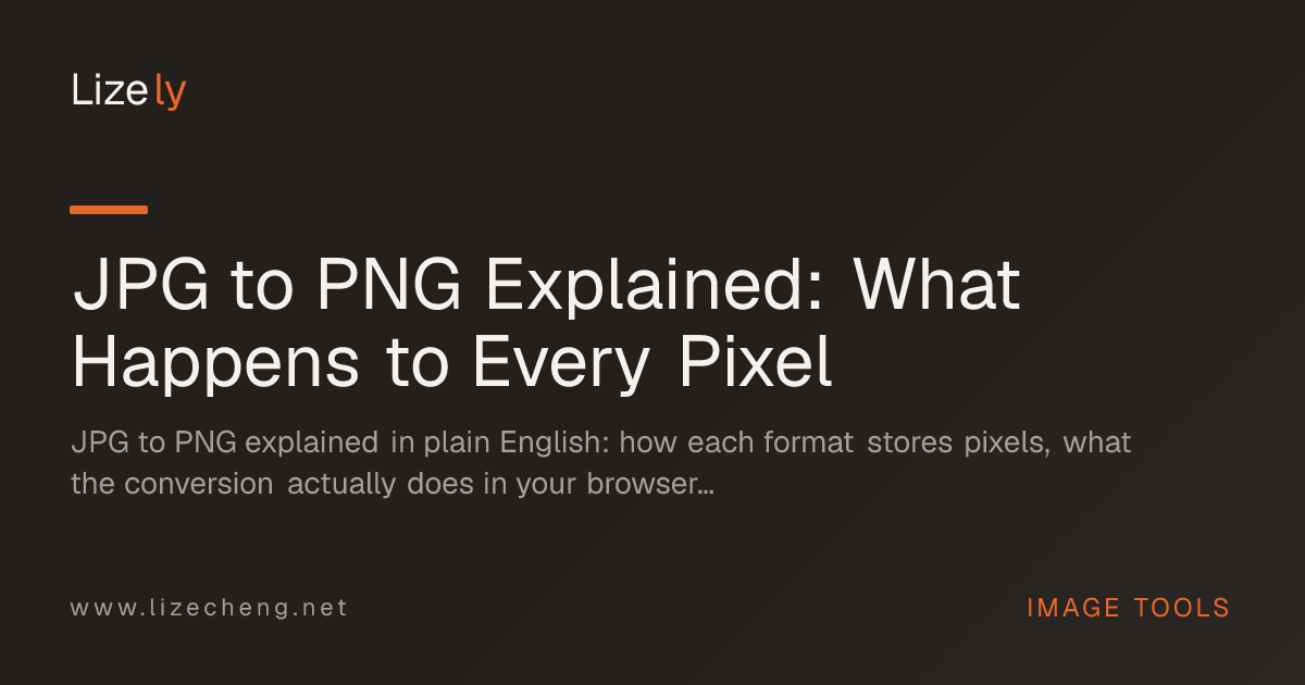 JPG to PNG Explained: What Happens to Every Pixel