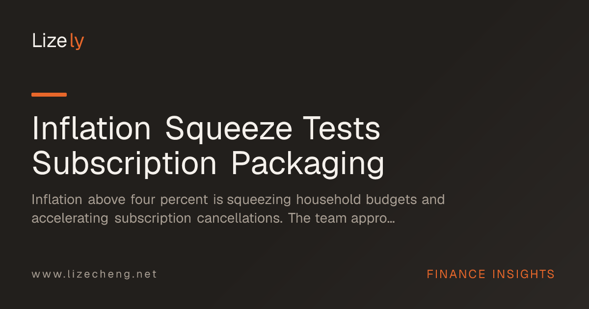 Inflation Squeeze Tests Subscription Packaging