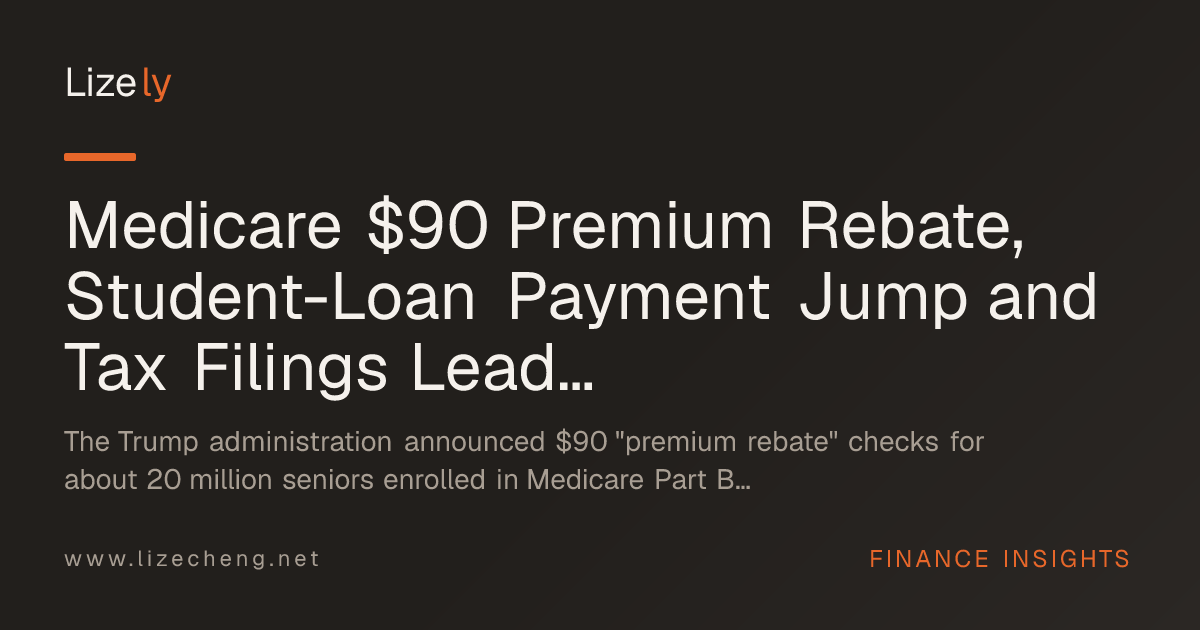 Medicare $90 Premium Rebate, Student-Loan Payment Jump and Tax Filings Lead Consumer-Money News on October 7, 2026