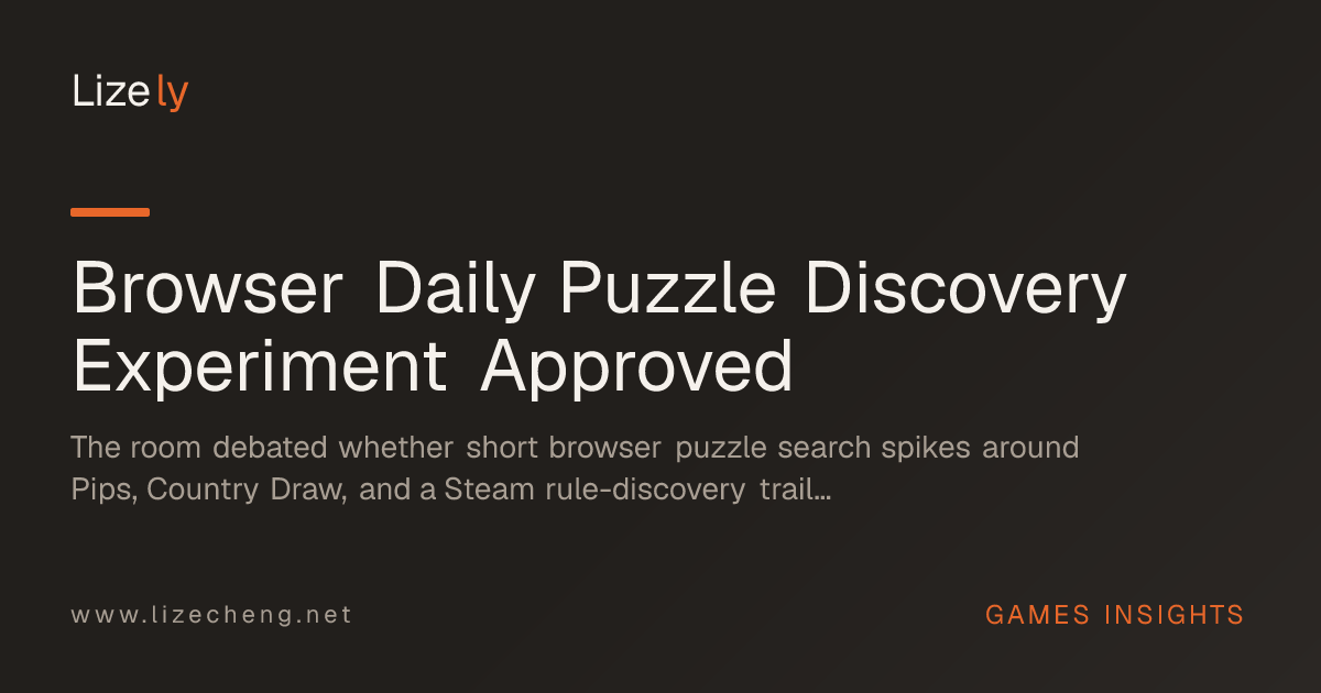 Browser Daily Puzzle Discovery Experiment Approved