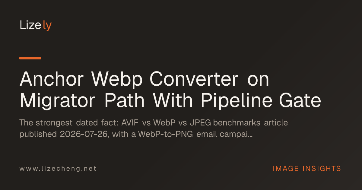 Anchor Webp Converter on Migrator Path With Pipeline Gate