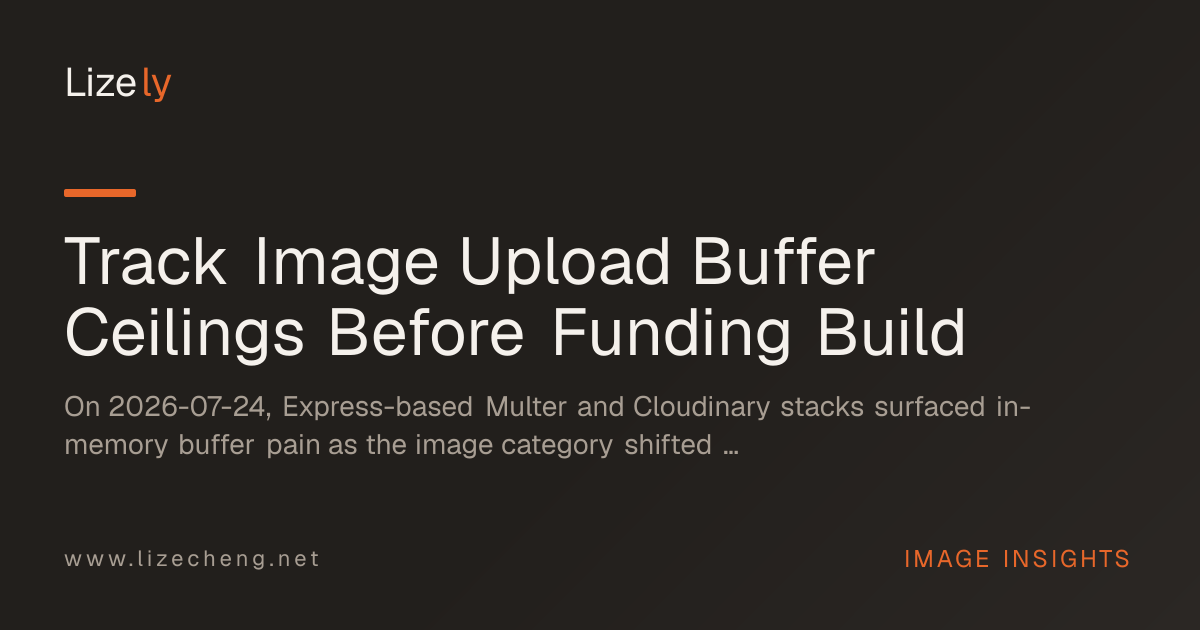 Track Image Upload Buffer Ceilings Before Funding Build