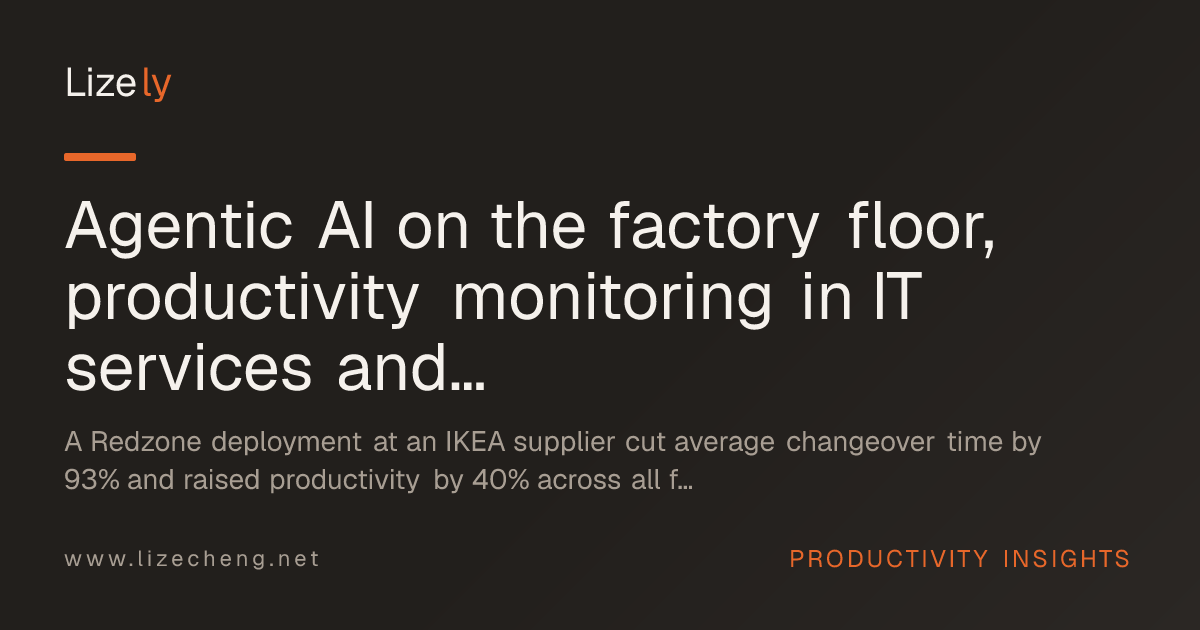 Agentic AI on the factory floor, productivity monitoring in IT services and free Copilot and Gemini access for students reshape daily work tools on September 5, 2026