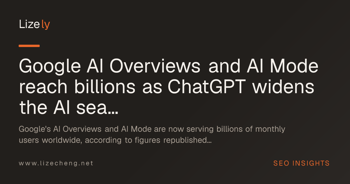 Google AI Overviews and AI Mode reach billions as ChatGPT widens the AI search lead