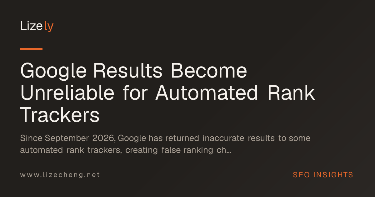 Google Results Become Unreliable for Automated Rank Trackers