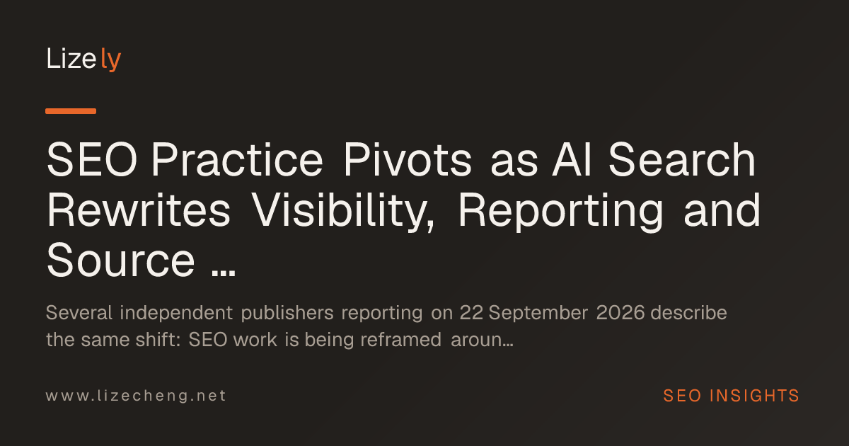 SEO Practice Pivots as AI Search Rewrites Visibility, Reporting and Source Mix