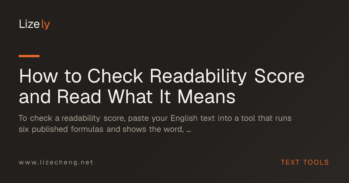 How to Check Readability Score and Read What It Means