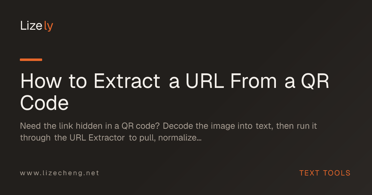 How to Extract a URL From a QR Code