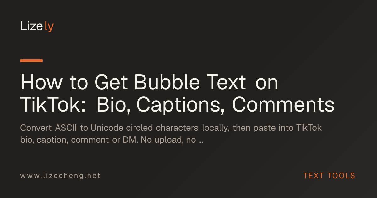 How to Get Bubble Text on TikTok: Bio, Captions, Comments