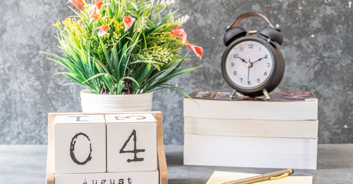 clock with day date and time