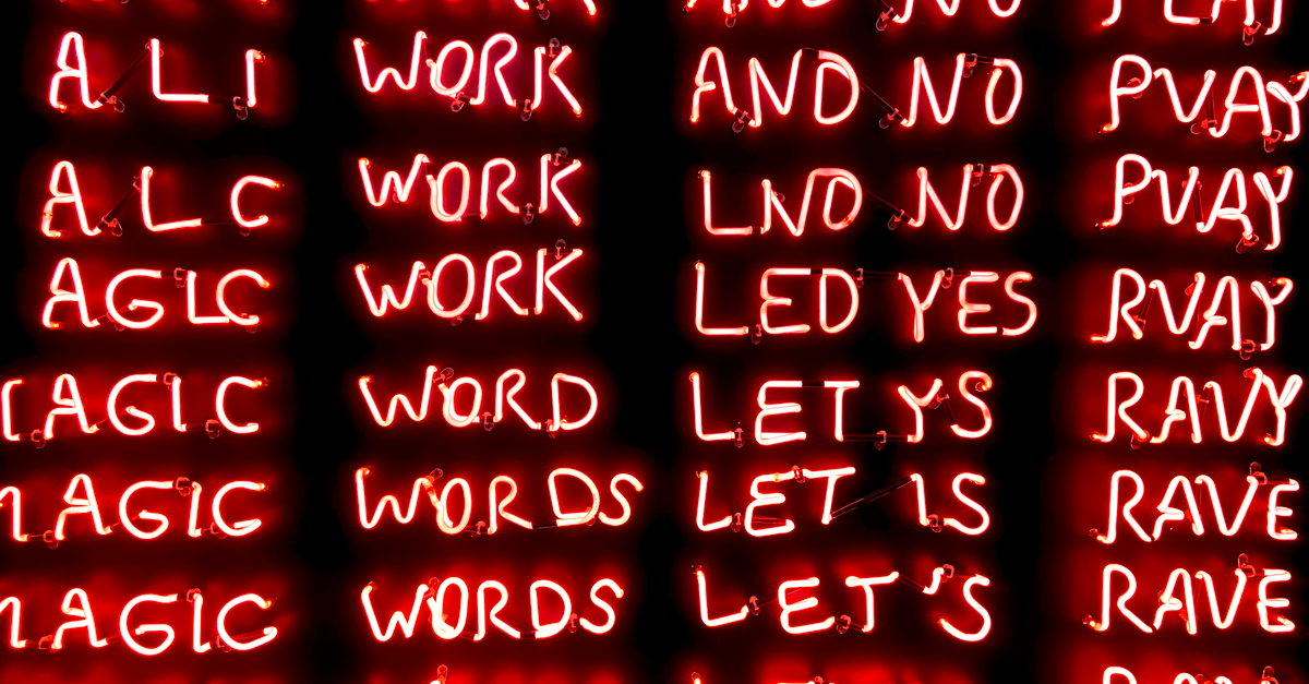 led banner text