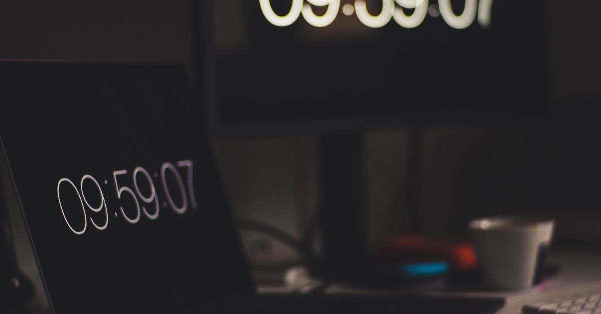 countdown timer on laptop